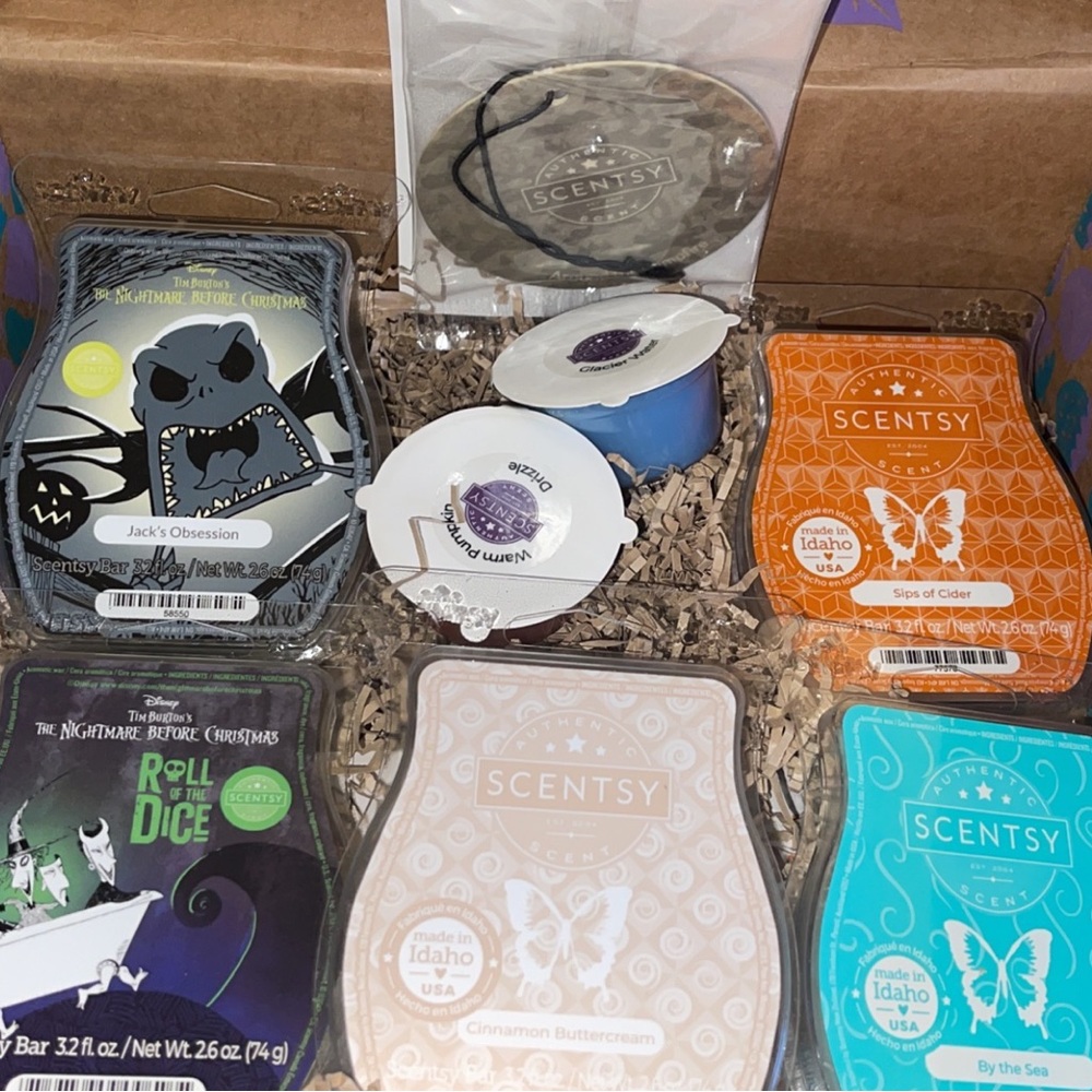Scentsy wax melts air freshener misc nightmare before Christmas and others! NWT